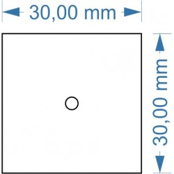 Socle 30x30mm magnétique